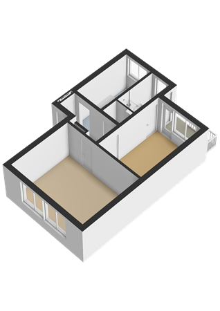 Floorplan - Coevordenstraat 116, 2541 SN Den Haag